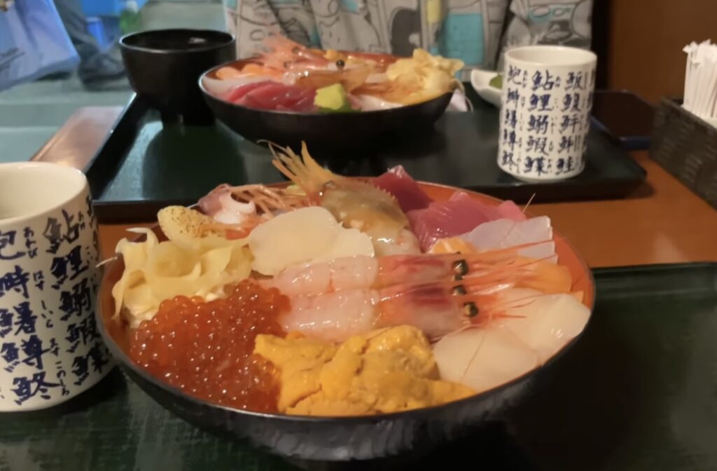 北海道で食べた 海鮮丼